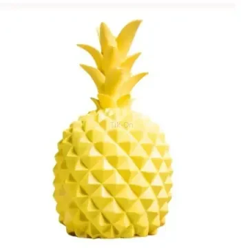 Ananas Şeklinde Desenli Büyük Boy Pilli Masa Ve Gece Lambası