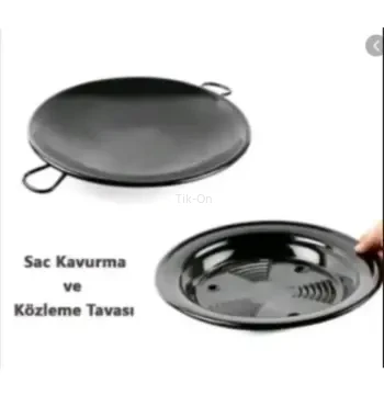 Emaye Kavurma Tavası Ve Közleme Tavası 2 Li Set