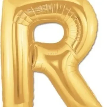 Fırsat Ayı Balon Parti R Harf Gold Folyo Balon 102 Cm