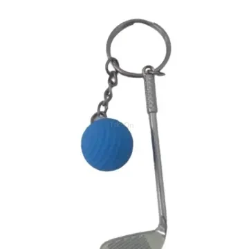 Gerçekçi Golf Tasarımlı Şık Anahtarlık Kolye Çanta Süsü Golf Keychain - Mavi Renk