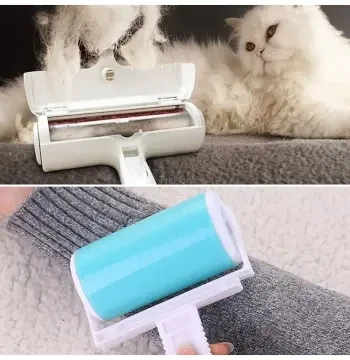Hazneli Kedi&köpek Tüy Temizleyici Kıl Toz Toplayıcı + Yıkanabilir Tüy Toz Toplama Rulosu