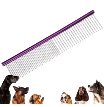 Metal Köpek Tarağı - Renkli Pire Tarağı