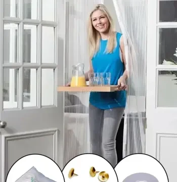 Mıknatıslı Manyetik Kapı Sinekliği Sineklik Tülü Perde (60cm X 210cm 2 Adet Tül)