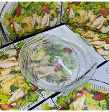PARİS CAM SALATA KASESİ MEYVE SUNUM TABAĞI DEKORATİF TABAK