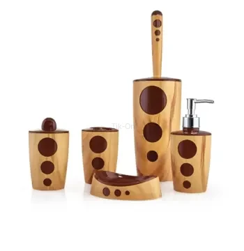 Punto Ahşap Banyo Seti 5 Parça