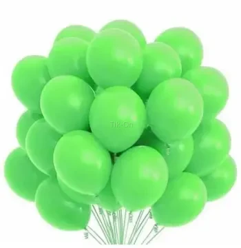 Yeşil Pastel Balon 100 Adet