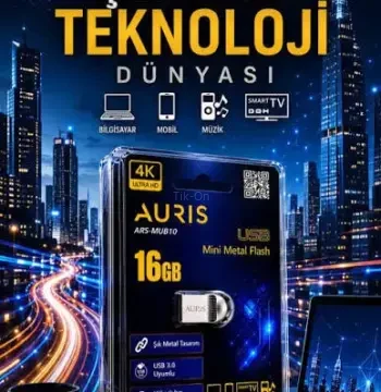 Auris 16gb Mi̇ni̇ Flash Bellek