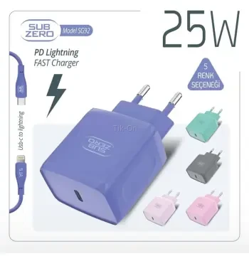Sg92 iPhone Pd Şarj 25w Renkli̇