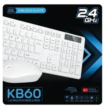 Kb60 Kablosuz Klavye Mouse Set