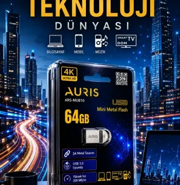 Auris 64gb Mi̇ni̇ Flash Bellek