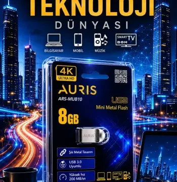 Auris 8gb Mi̇ni̇ Flash Bellek