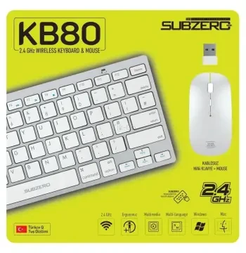 Kb80 Kablosuz Klvaye Mouse Set