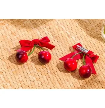 Cherry Bow Kirazlı Çocuk Tokası KERDEŞİNİZE, KIZINIZA verilecek en güzel ediye