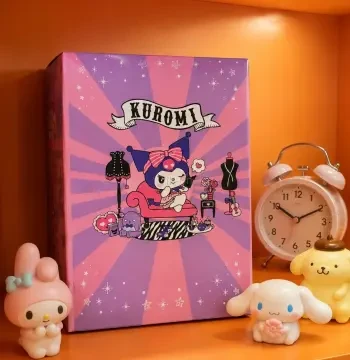Sanrio Kuromi Temalı Kitap Görünümlü Dekoratif Saklama Kutusu – Kawaii Pembe Tasarım, Takı ve Aksesuar Düzenleyici, Hediye