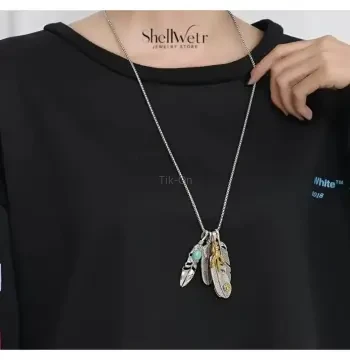 Totem Wings Tüy Kolye | 4’lü Tasarım | 925 Ayar Gümüş | Özgürlük & Ruh Simgesi